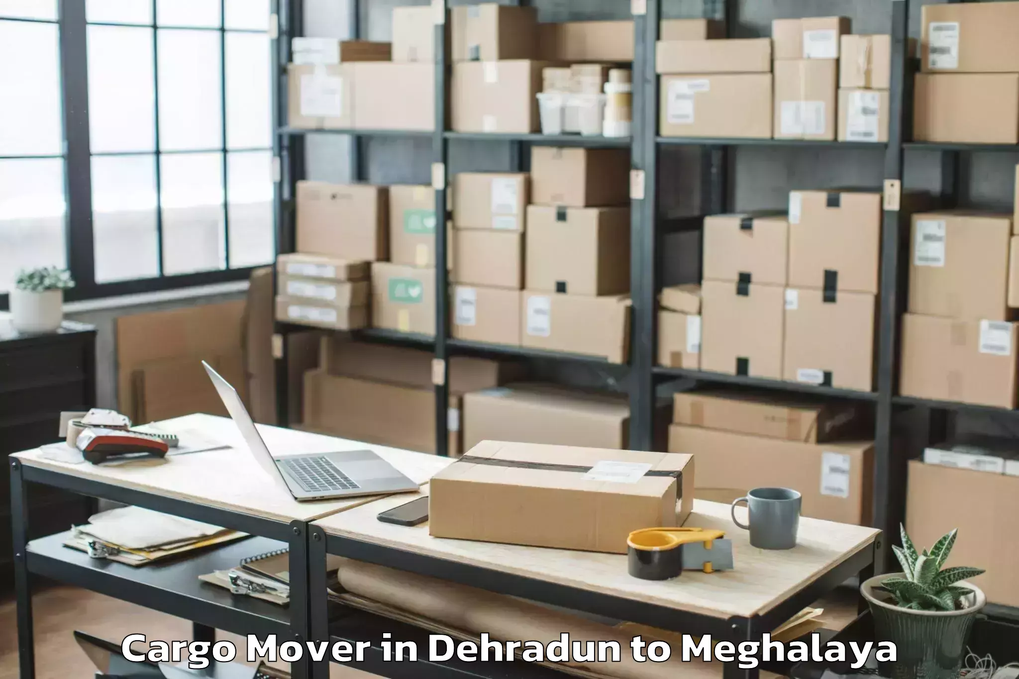 Leading Dehradun to Mawshynrut Cargo Mover Provider